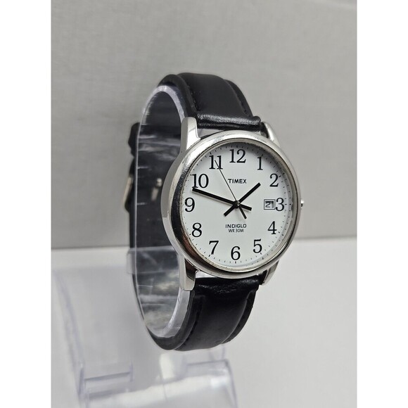 Timex Easy Reader Day Indiglo Two Tone 35mm Quartz Watch New Battery WR 30M - Picture 3 of 13
